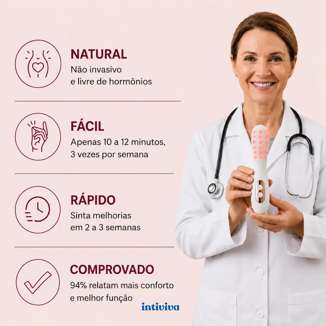 Intiviva Dispositivo de Rejuvenescimento Vaginal com Luz Vermelha